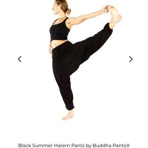 Black Harem Buddha Pants